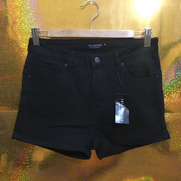 Fashion Nova Pants - Fashion Nova Black Jean Shorts - NEW!